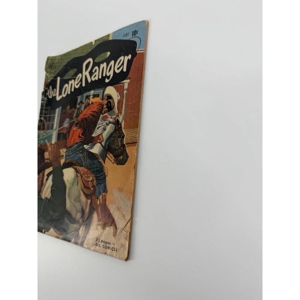 Dell Comics The Lone Ranger #36 1951 Golden Age Vintage Comic Lone Ranger 10¢